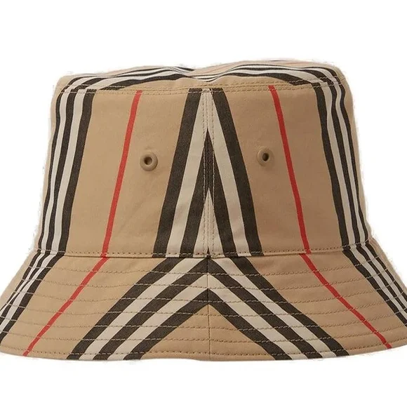 Burberry Reversible Check Bucket Hat - Picture 3 of 12